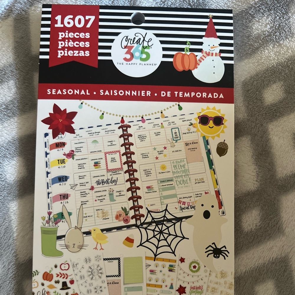 The Happy Planner, 30 Sheet Sticker Pack, Seasonal Fall 1607 Pieces